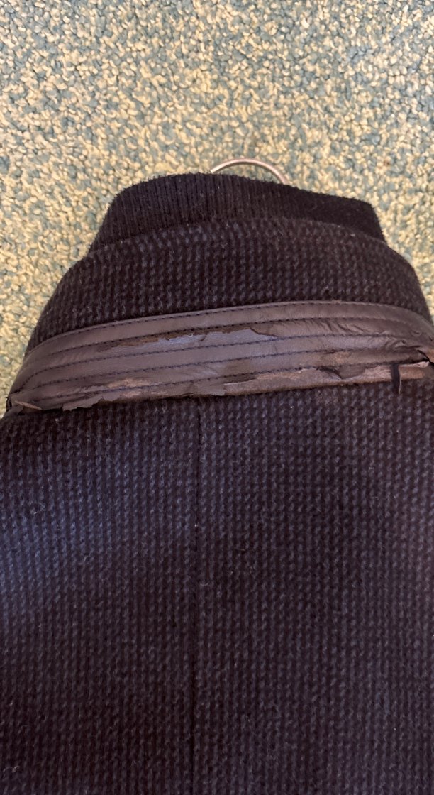 Düğmeli Siyah Erkek Midi Kaban - Görsel 2