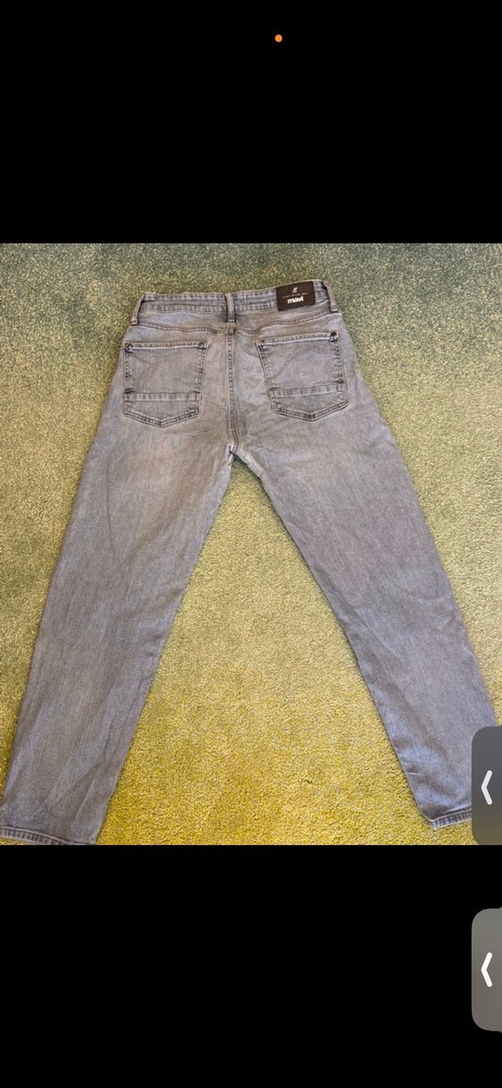 Mavi Rahat Kesim Erkek Kot Pantolon - Görsel 4