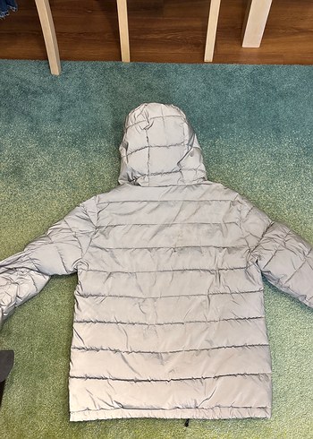 Erkek reflektör Kapüşonlu Fermuarlı Mont - Görsel 2