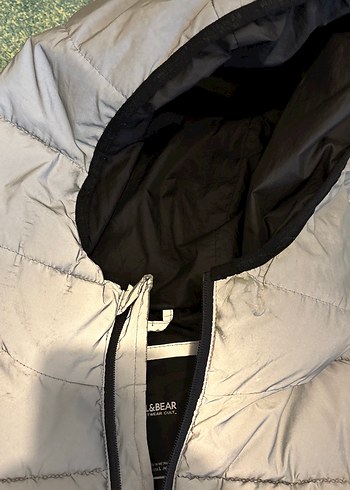 Erkek reflektör Kapüşonlu Fermuarlı Mont - Görsel 6