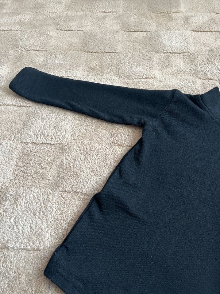 Siyah Çocuk Uzun Kollu İçlik - Görsel 2