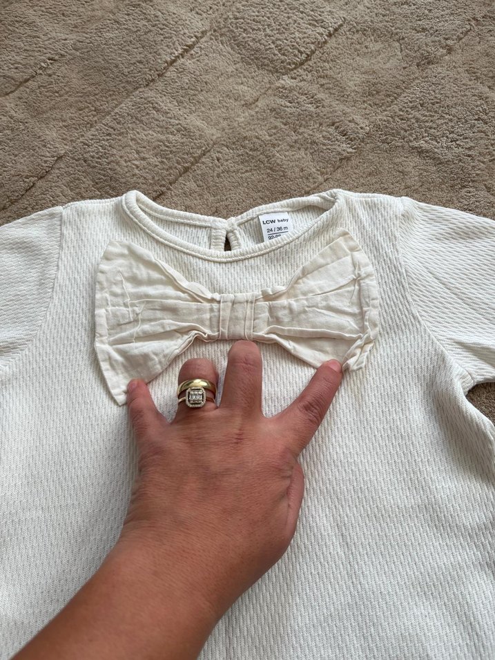 Beyaz Çocuk İçlik Üstü - Görsel 2