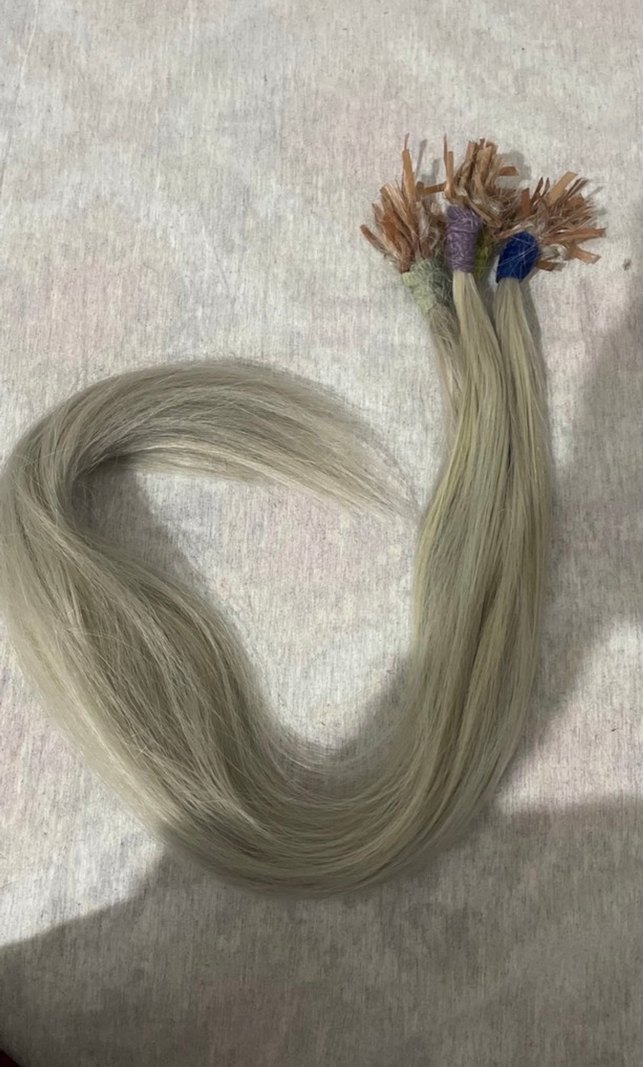 Bej Püsküllü Kadın Saç Aksesuarı - Görsel 2