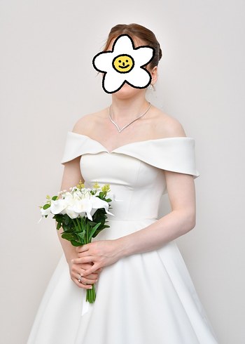 Modern Klasik Straplez Beyaz A Kesim Gelinlik - Görsel 2