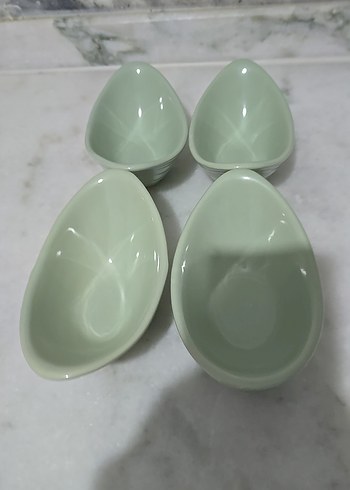 Çağdaş Stil Pastel Haki Tabak Seti 4 lü - Görsel 2