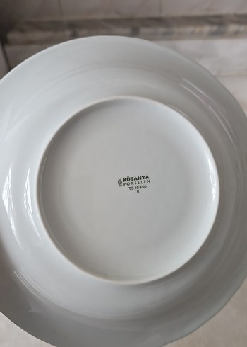 Beyaz Dalga Desenli İki kişilik yemek tabagı - Görsel 3