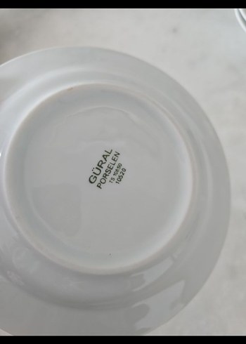 Beyaz Gri Desenli Yemek Tabağı - Görsel 2