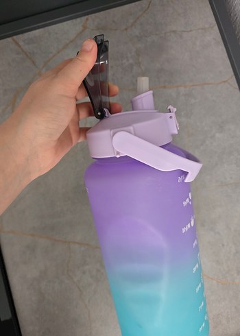 2 litre Mor su matarası - Görsel 3