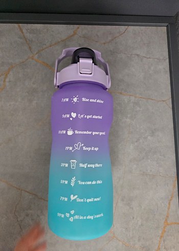 2 litre Mor su matarası - Görsel 2