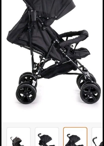 Siyah Baston Bebek Arabası Duux - Görsel 2