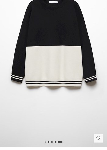 Mango İki Renk Örgü Kazak - Görsel 3