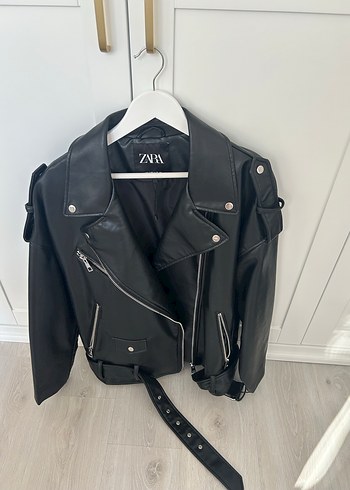 Zara Deri Ceket - Görsel 4