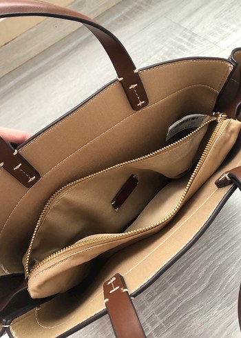 Kahverengi Deri Kadın El Çantası - Görsel 5