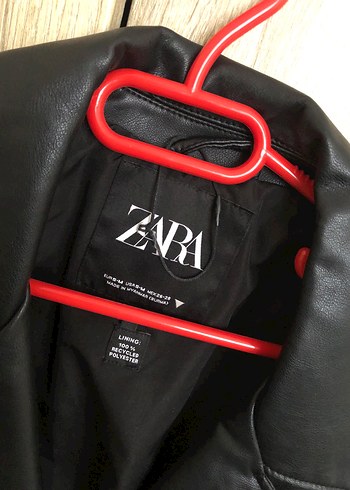 Siyah Biker Deri Ceket - Görsel 3