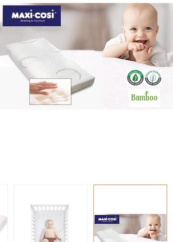 Maxi-Cosi Beyaz Bamboo Bebek Yatağı 70x120 - Görsel 4