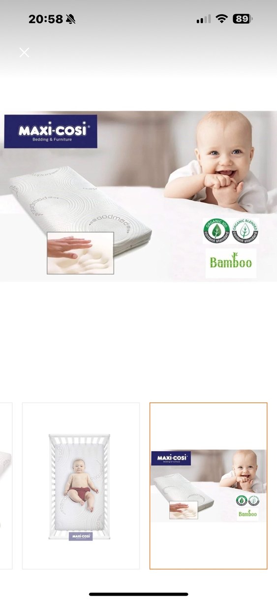 Maxi-Cosi Beyaz Bamboo Bebek Yatağı 70x120 - Görsel 4