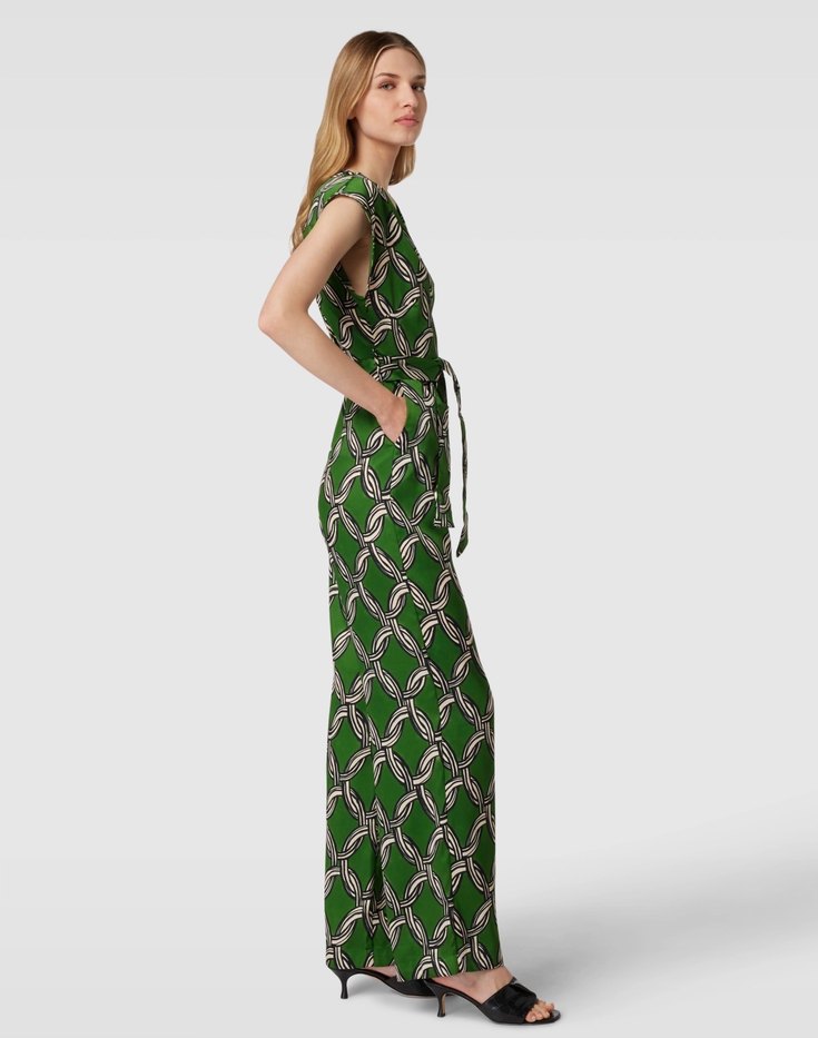 Yeşil Zincir Detaylı Kadın Tulum - Görsel 2