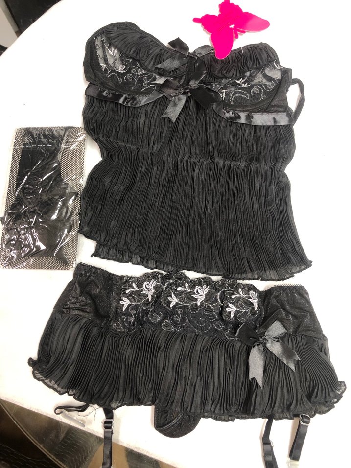 Siyah Pilili Jartiyer Takım - Görsel 2