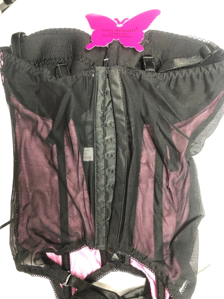 Siyah-Pembe Nakışlı Jatiyer Takım - Görsel 2