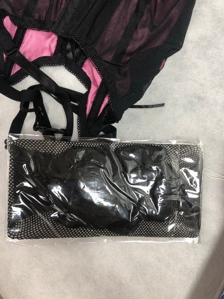 Siyah-Pembe Nakışlı Jatiyer Takım - Görsel 5