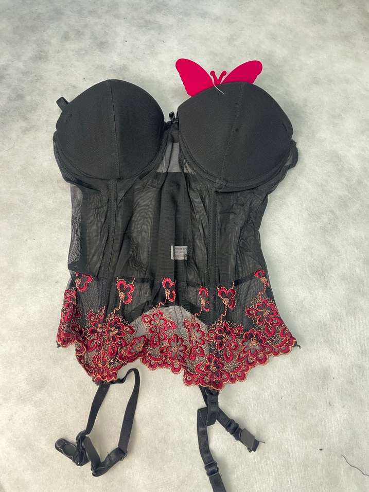 Dantel İşlemeli Siyah Jartiyer Takım - Görsel 2