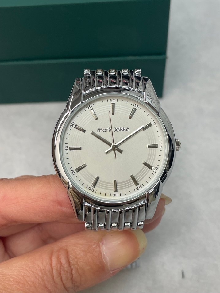 Mark Jakko Modern Klasik Erkek Saati Gri-Beyaz - Görsel 4