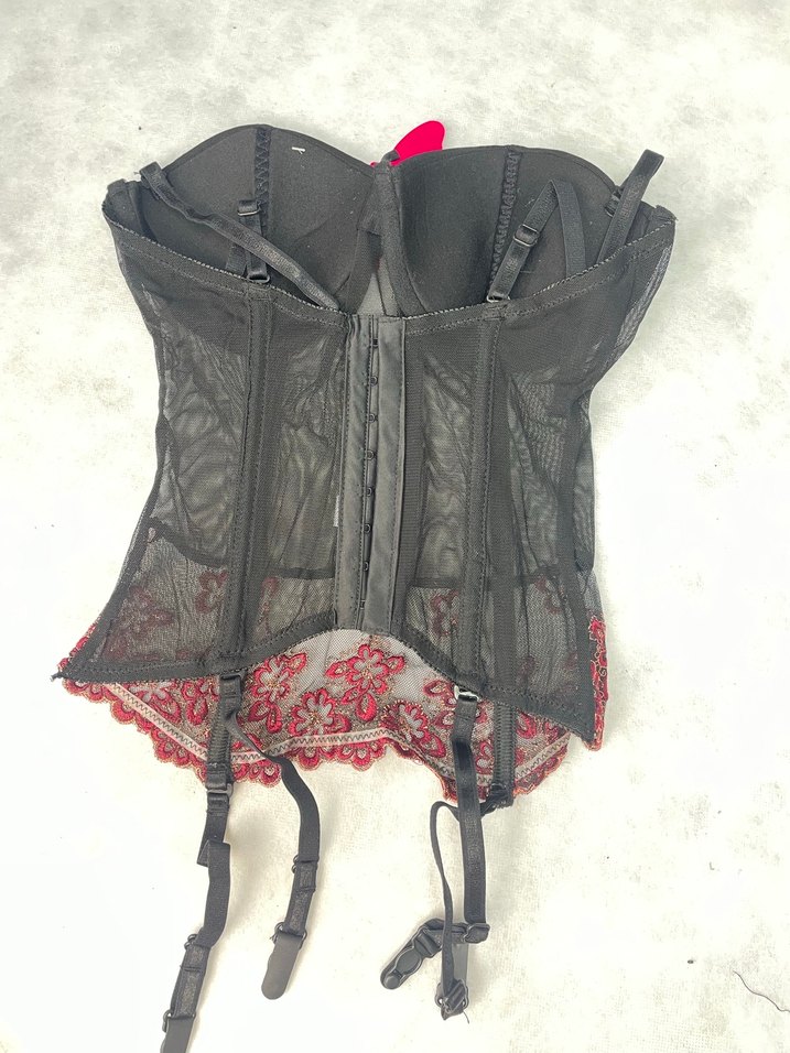 Dantel İşlemeli Straplez Korse Bustiyer - Görsel 2