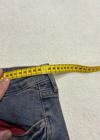 Düğmeli Mavi Denim Mini Etek Bdg - Görsel 2