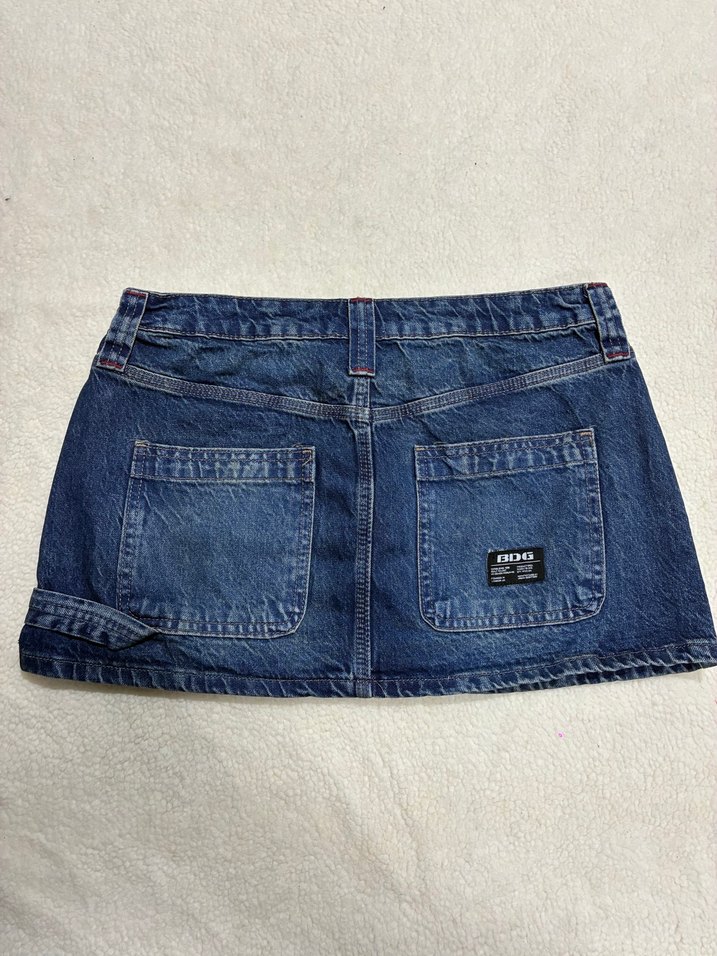 Lacivert Kadın Mini Denim Etek Bdg - Görsel 4