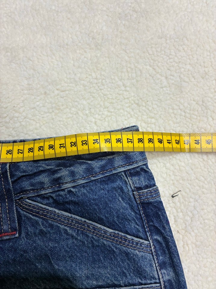 Kadın Lacivert Kemerli Denim Mini Etek - Görsel 4