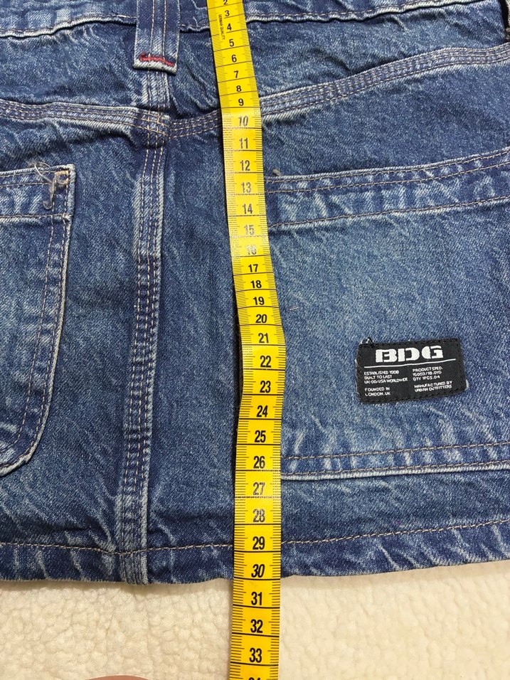 Kadın Lacivert Kemerli Denim Mini Etek - Görsel 3