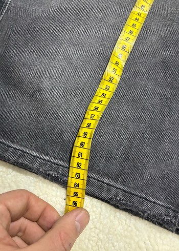 Gri Erkek Midi Denim Şort - Görsel 2