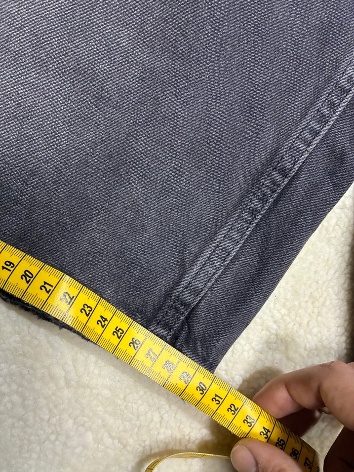 Berska Gri Rahat Kesim Denim Midi Şort - Görsel 3