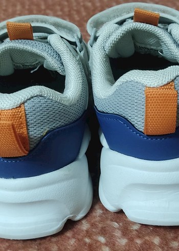 Gri Erkek Çocuk Spor Ayakkabı Velcro - Görsel 3