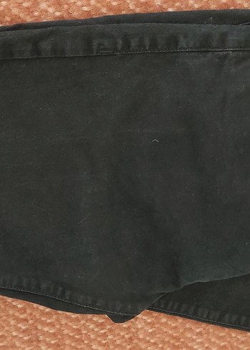 Siyah Biker Tarzı Kadın Kot Pantolon - Görsel 4