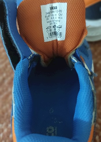 Erkek Çocuk Mavi Cırt Cırtlı Spor Ayakkabı - Görsel 5