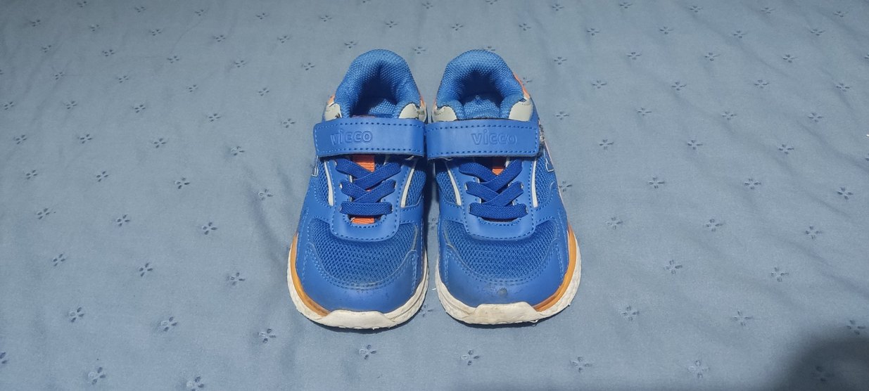 Erkek Çocuk Mavi Cırt Cırtlı Spor Ayakkabı - Görsel 4