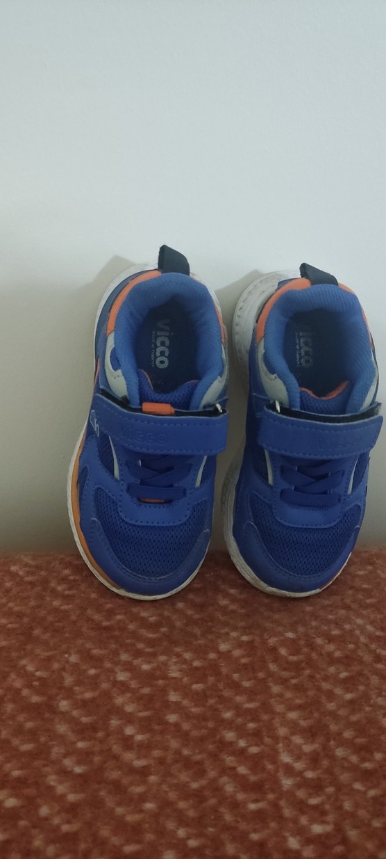 Erkek Çocuk Mavi Cırt Cırtlı Spor Ayakkabı - Görsel 2