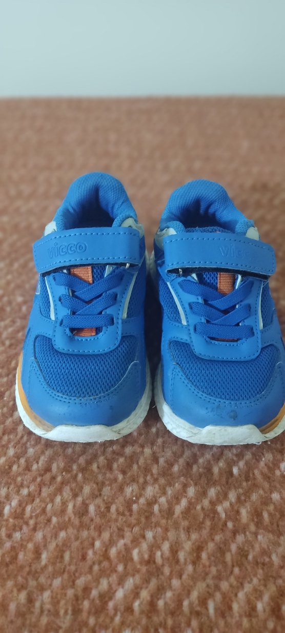 Erkek Çocuk Mavi Cırt Cırtlı Spor Ayakkabı - Görsel 3