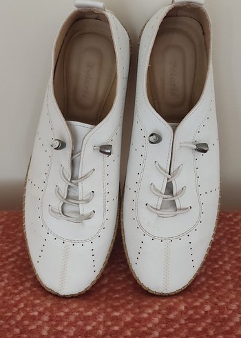 Beyaz Kadın Denim Günlük Spor Ayakkabı - Görsel 2