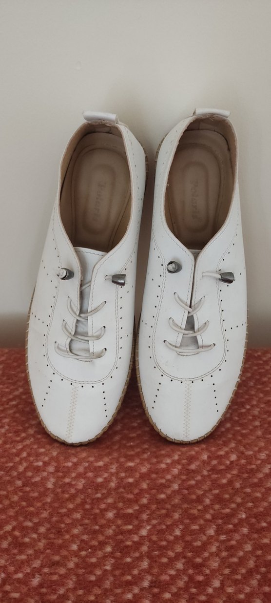 Beyaz Kadın Denim Günlük Spor Ayakkabı - Görsel 2