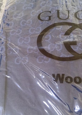 Gucci Gri Kadın Yünlü Wrap Velcro Detaylı - Görsel 3