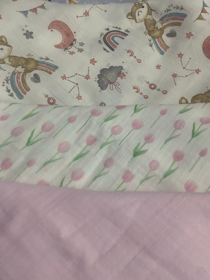 %100 Pamuk Müslin Örtü 100*100 cm - Görsel 3