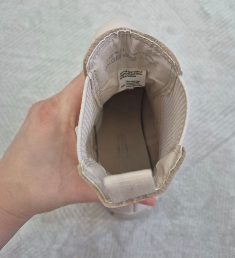 Beyaz Dolgu Topuklu Kadın Bot - Görsel 4