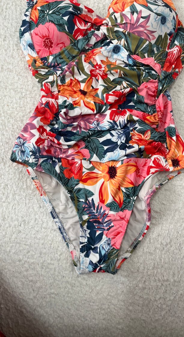 Çiçek Desenli Bohem Strappy Mayo - Görsel 2