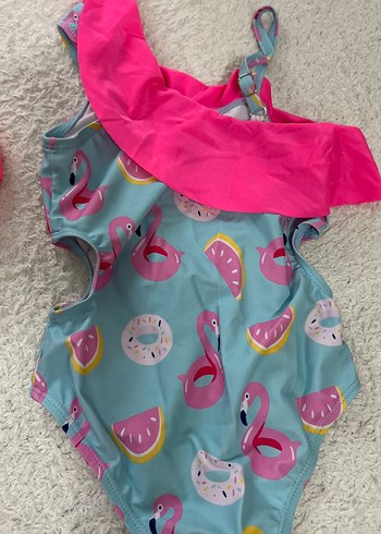 Kız Çocuk Renkli Pop Kültür Bikini Takımı - Görsel 3