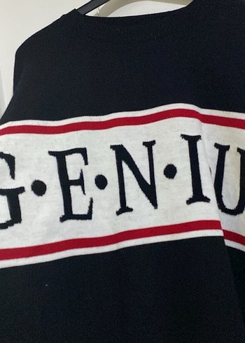 Kadın Siyah Baskılı Örgü Uzun Kollu Kazak - Görsel 3