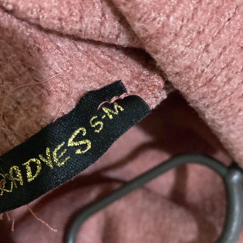 Kadın pudra Yüksek Yaka Salaş Kazak - Görsel 5