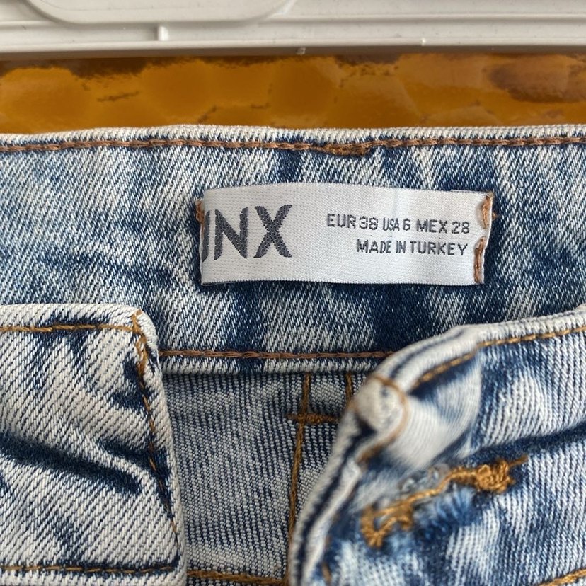 Mavi Yırtmaçlı Midi Denim Kadın Pantolon - Görsel 3