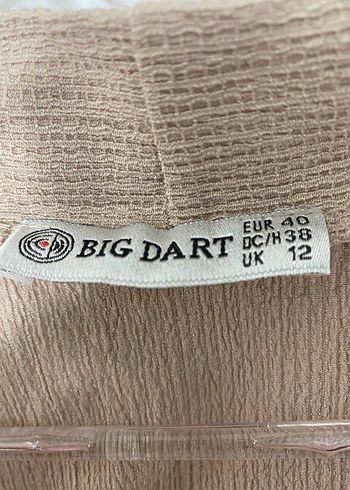 Bej Keten Midi Kadın Ceket - Görsel 4